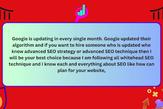 do complete ecommerce SEO services for top google ranking