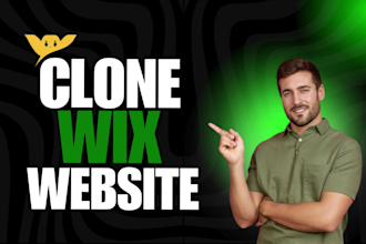 redesign wix clone wix website wix design  duplicate migrate wix to wordpress
