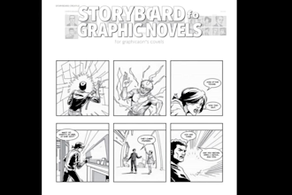 illustrate your graphic novel comic page and comic art with professional quality