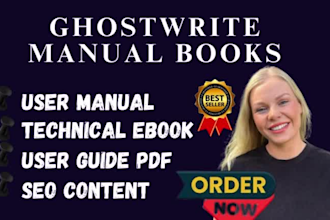 be technical writer ebook writer ghostwriter for amazon elearning, udemy, apple