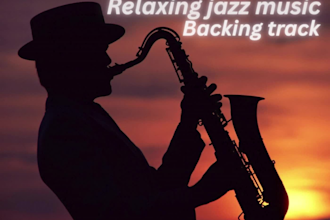 record and produce saxophone jazz music or backing track