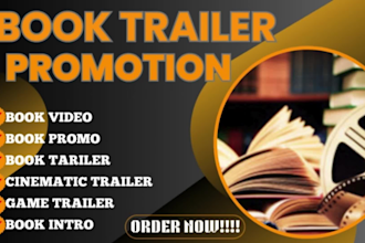 make cinematic book trailer, book teaser, book trailer, cinematic book video