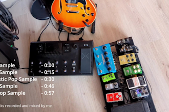 record acoustic, pop or folk guitar for your music