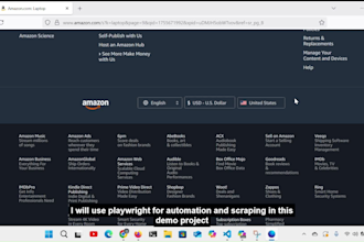 scrape and extract data from any website using playwright and scrapy