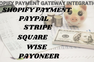 create and integrate shopify payment gateway to your store