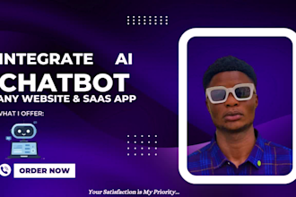 develop ai chatbot for your website, directory website, saas ai app integration