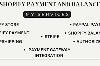 activate shopify payment and balance