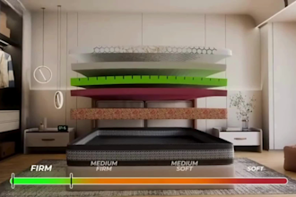 3d mattress animation 3d mattress design 3d amazon product ads promo video ads