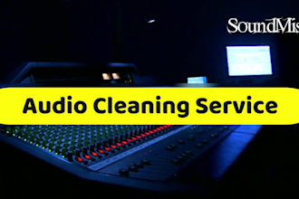 clean audio to remove noise vocal also mixing n mastering