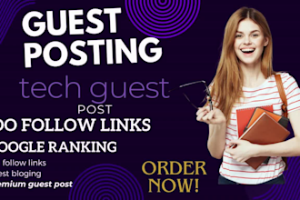 publish premium guest post on  high DR websites with DR follow backlinks