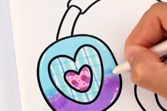 design bold and easy coloring book pages for amazon KDP, kids and etsy