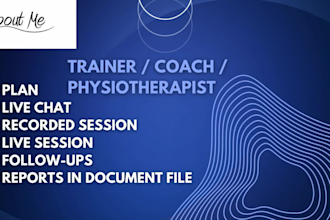 be your online trainer and coach