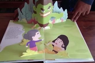 do childrens book illustration and pop up book