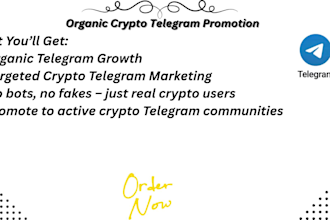 organic crypto telegram promotion telegram subscriber crypto telegram marketing