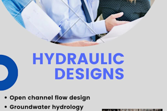 design complete hydraulic networks for water supply and drainage