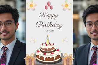 create custom birthday wishes video with photos