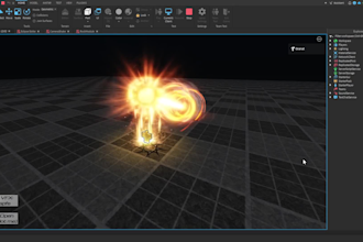 make a roblox vfx, roblox animation and script for your game