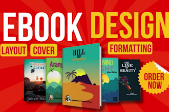 do ebook layout design, lead magnet, pdf formatting, workbook, guide, planner