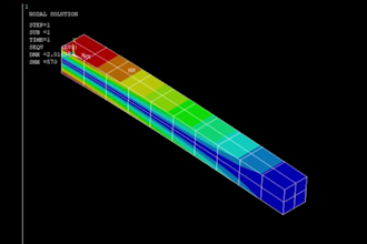 perform 1d beam stress simulation for structural analysis