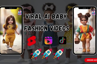 create viral ai baby fashion video for youtube shorts reels tiktok