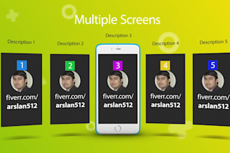 create stylish mobile app promo video for IOS or android