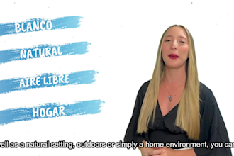 your video spokesperson in spanish and english