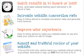 be your awesome website tester to help improve sales