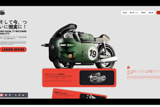 create 3d interactive website animated landing page opengl webgl threejs website