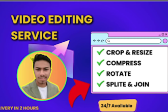 express video editing crop resize, trim, compress in 2 hours