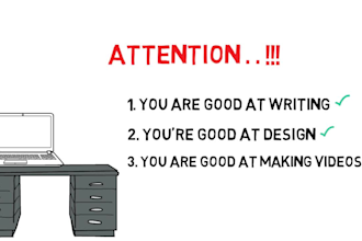 promote the website with whiteboard animation