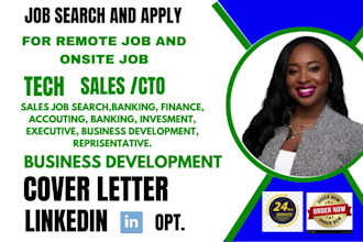 search and apply for customer service, sales, and project management roles