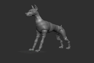 sculpt 3d articulated model 3d bjd 3d toy 3d doll flexi model ready for printing