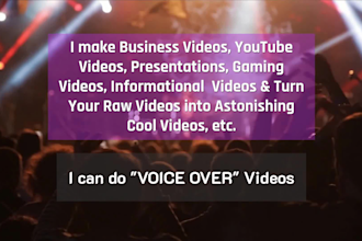 be youtube content video creator or maker or editor of facebook dropshipping ads