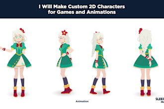 make custom 2d characters for games and animations