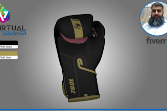 create glove 3d animation photo realistic 3d glove design