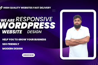 build a responsive wordpress website design and web design