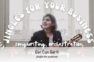 write, sing, and record a jingle for your business