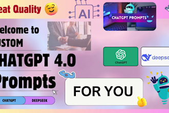 expert chatgpt 4o and deepseek prompt engineering custom ai prompts in 12 hours