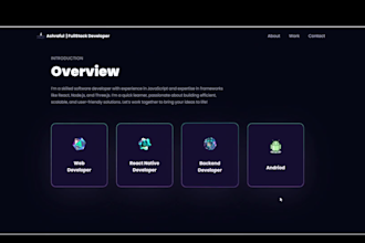 create a 3d interactive website using threejs r3f gsap and framer motion