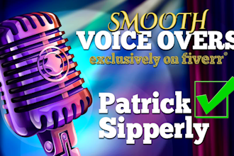 record a clear, natural voice over or greeting