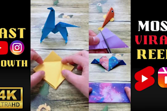 provide 900plus art and craft youtube shorts and instagram viral reels