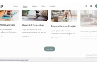 design fitness website, gym, sports, yoga and personal trainer website