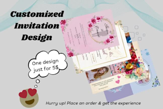 design digital invitations, greeting and birthday cards
