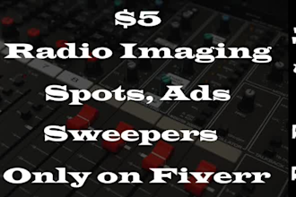 do radio imagining intros or sweepers in spanish