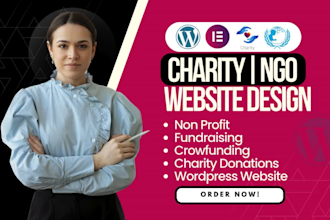 create nonprofit, charity, ngo website, donation, fundraising wordpress website