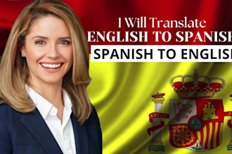be your translator from spanish to english and english to spanish