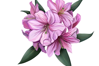 draw illustrations with flowers and different objects
