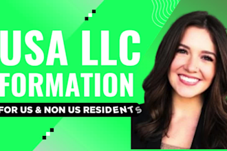 open US bank, ein, USA llc registration for non US, wyoming llc creation USA tax