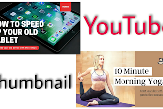 create instagram post, poster design and youtube thumbnail