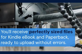 do interior ebook formatting and paperback book layout design, book publishing